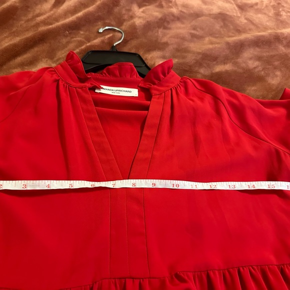 Amanda Uprichard Red Baby doll dress - Picture 6 of 7